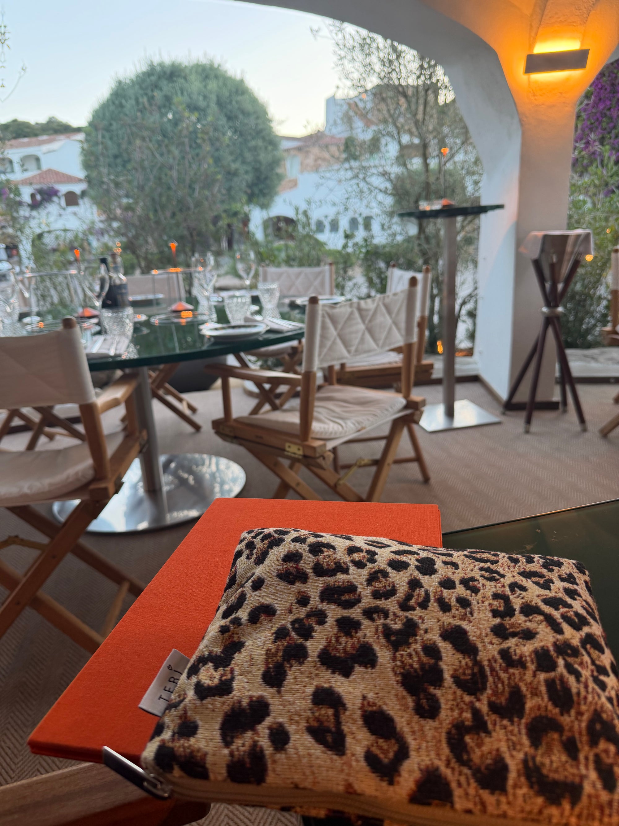 CC leopard clutch