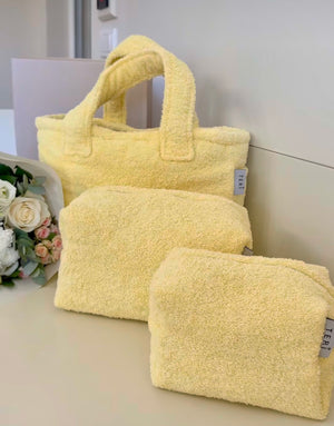 Yellow terry mini bag