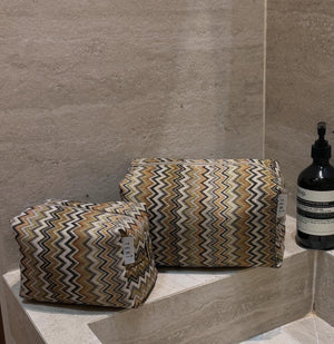 Brown taipei vanity bag
