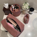 JUMBO roze pliš neseser