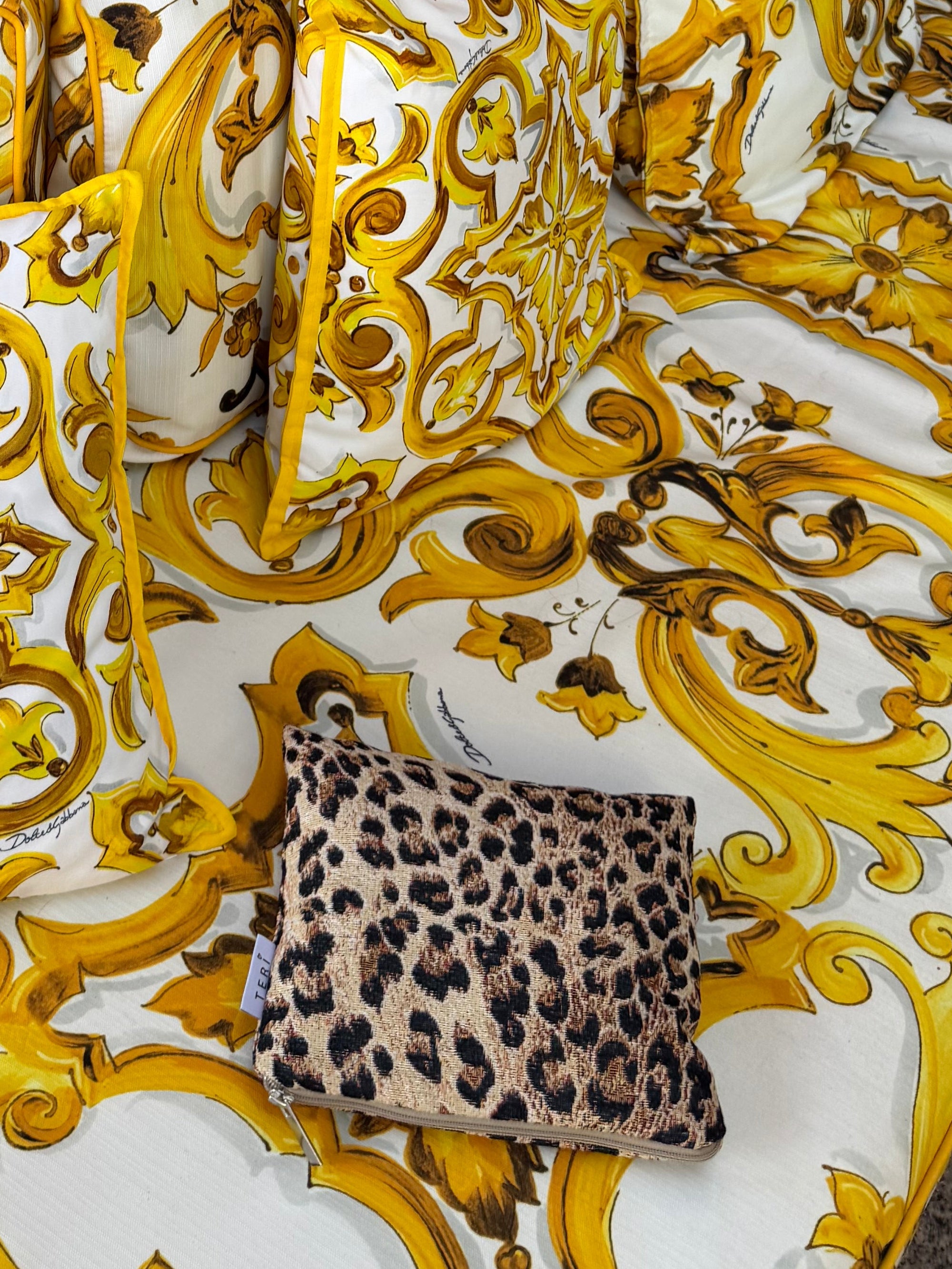 CC leopard clutch