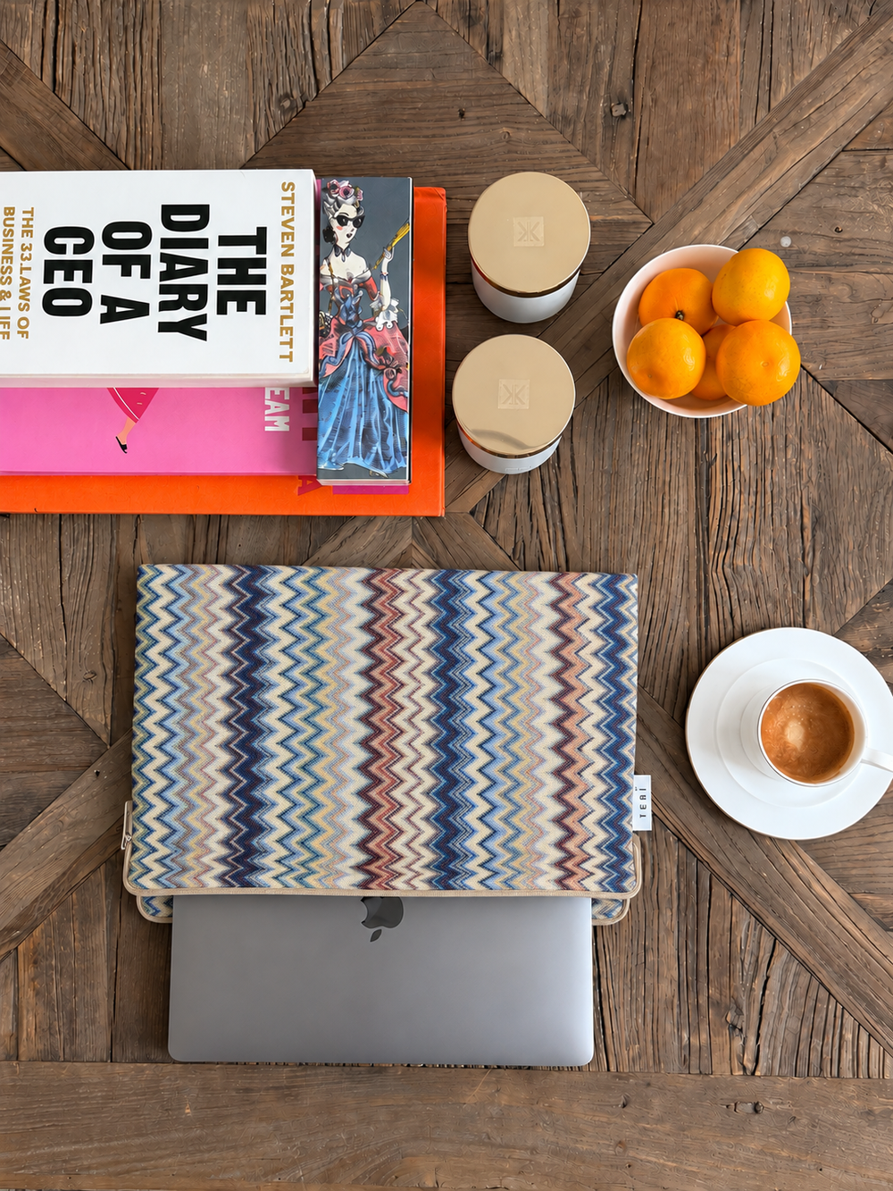 Blue taipei laptop sleeve 14”