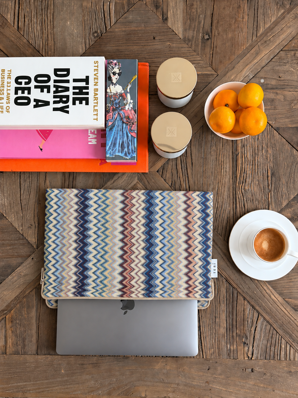 Blue taipei laptop sleeve 14”