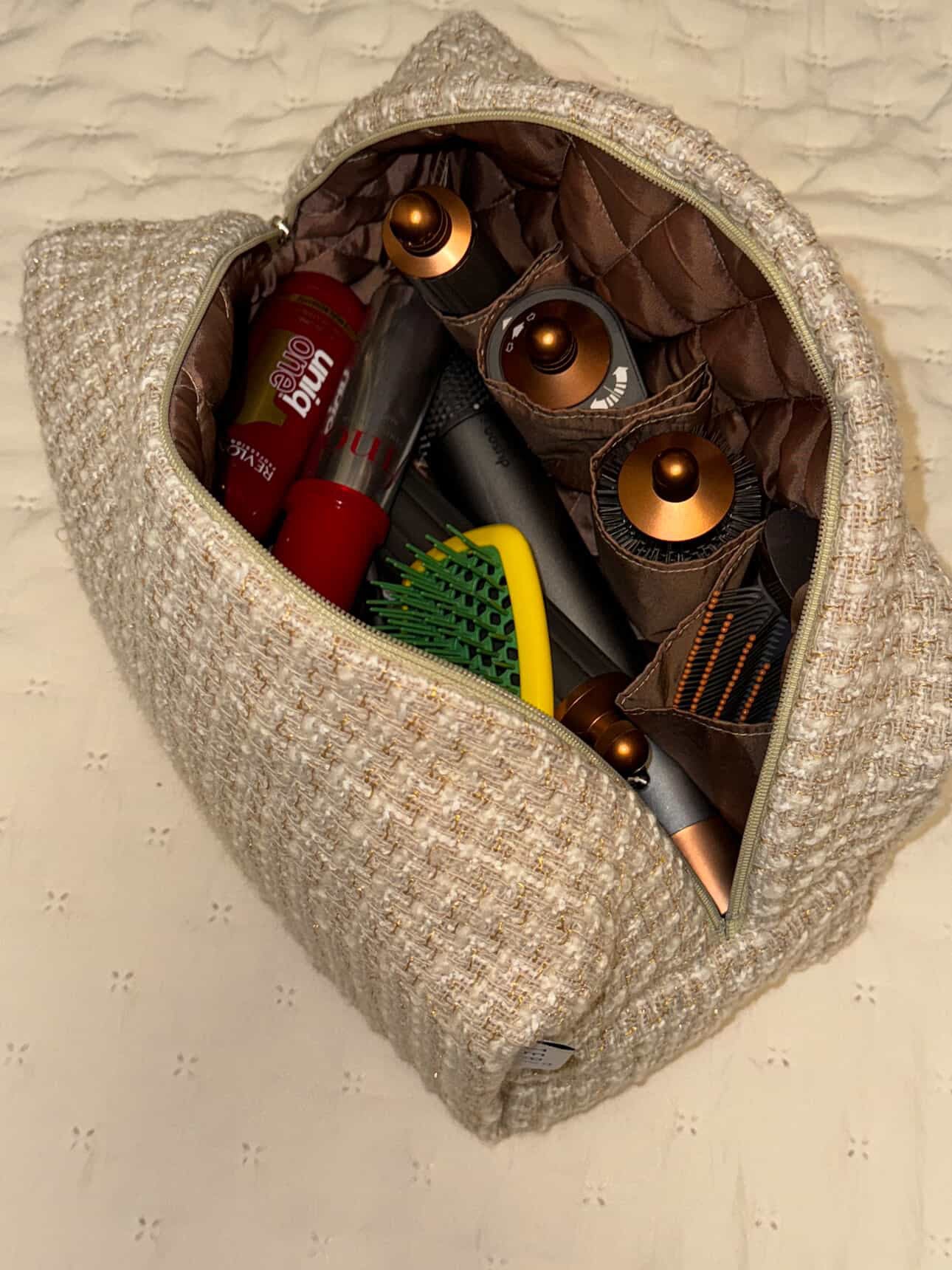 JUMBO bež tweed neseser