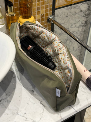Sage green velvet case for Dyson Airstrait