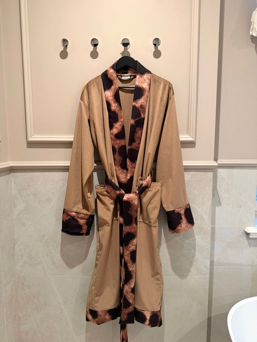 Golden velvet robe