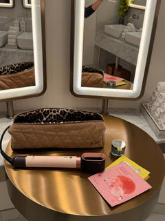 Golden velvet case for Dyson Airstrait
