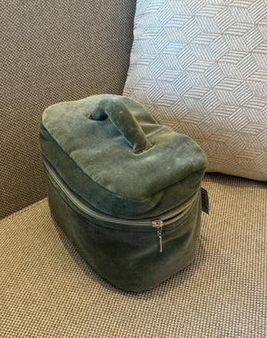 Big sage green beauty case