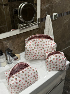 Floral vanity bag