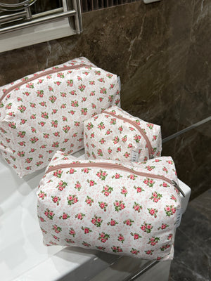 Floral vanity bag