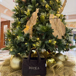 Tamno braon plišana MINI torba