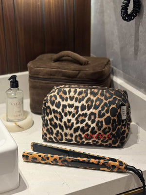 Leopard vanity bag