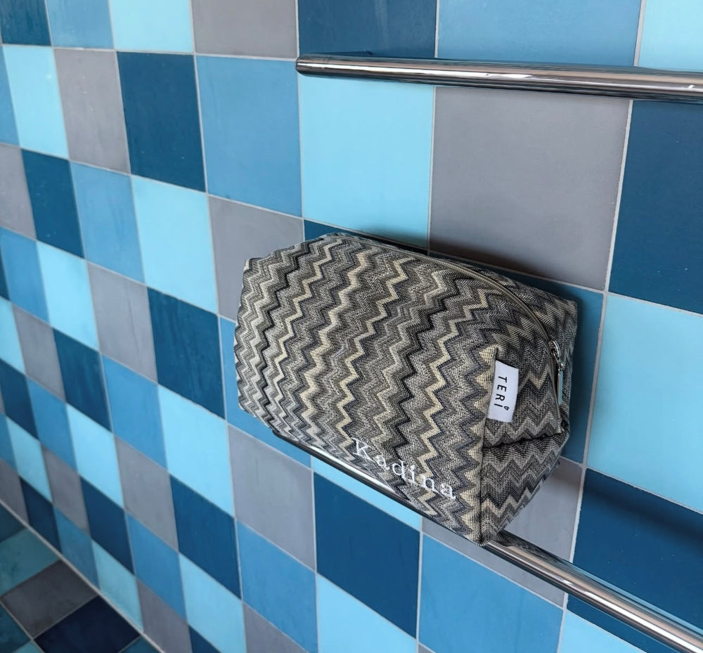 Gray taipei vanity bag