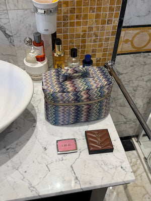 Mini blue taipei beauty case