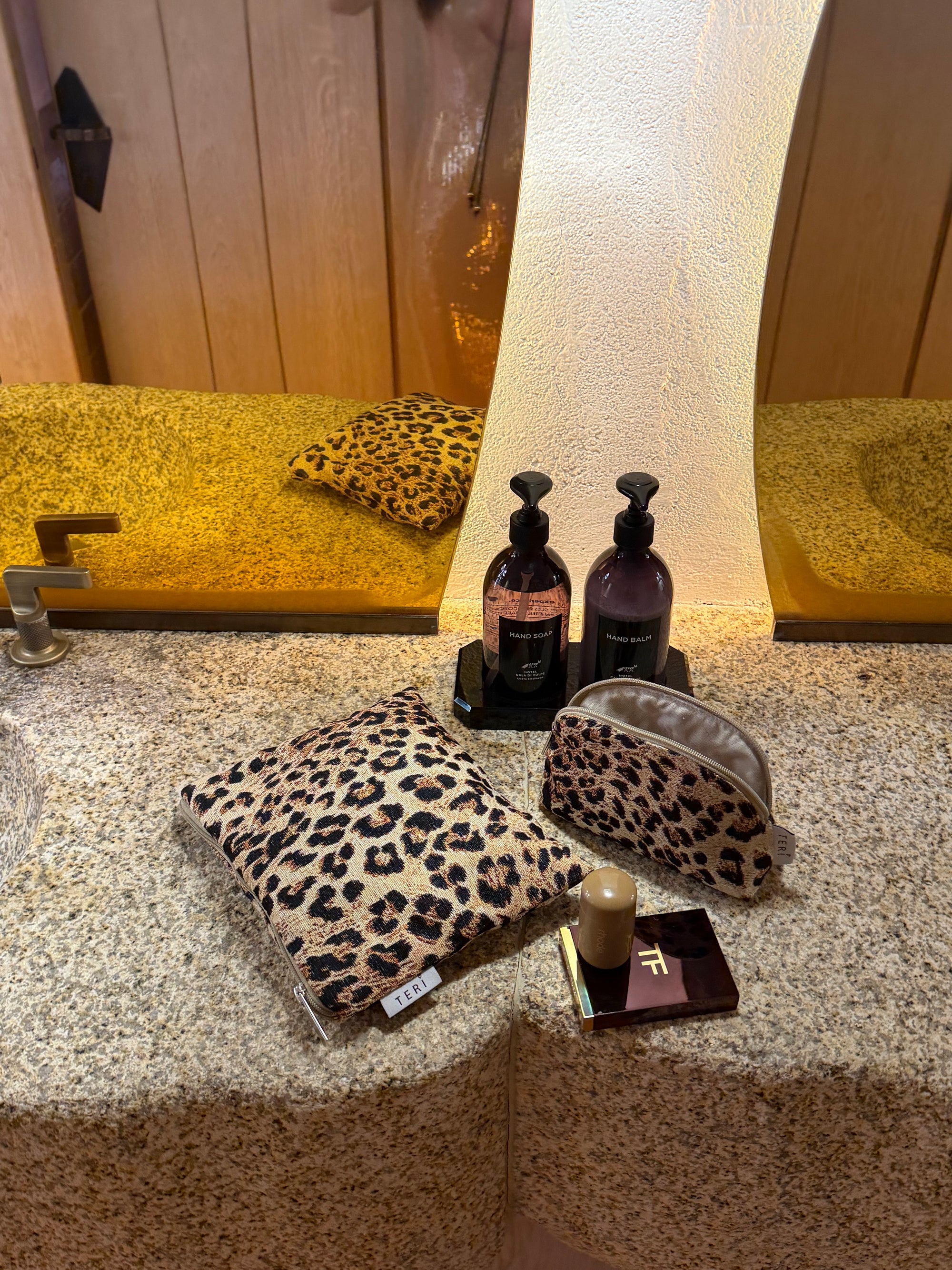 CC leopard clutch