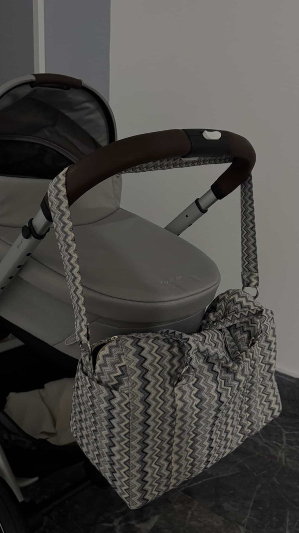 Gray taipei mom bag