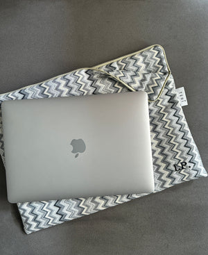 Gray taipei laptop sleeve 14”