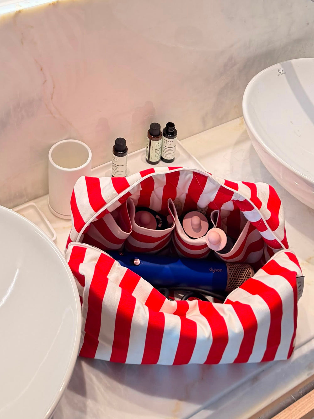 Jumbo red porto vanity bag