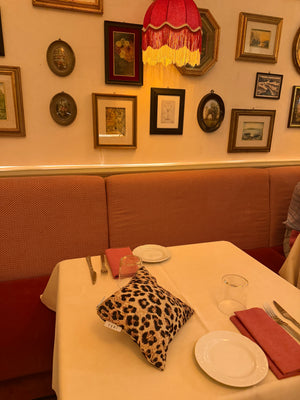 CC leopard clutch