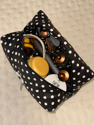 Jumbo polka dot vanity bag