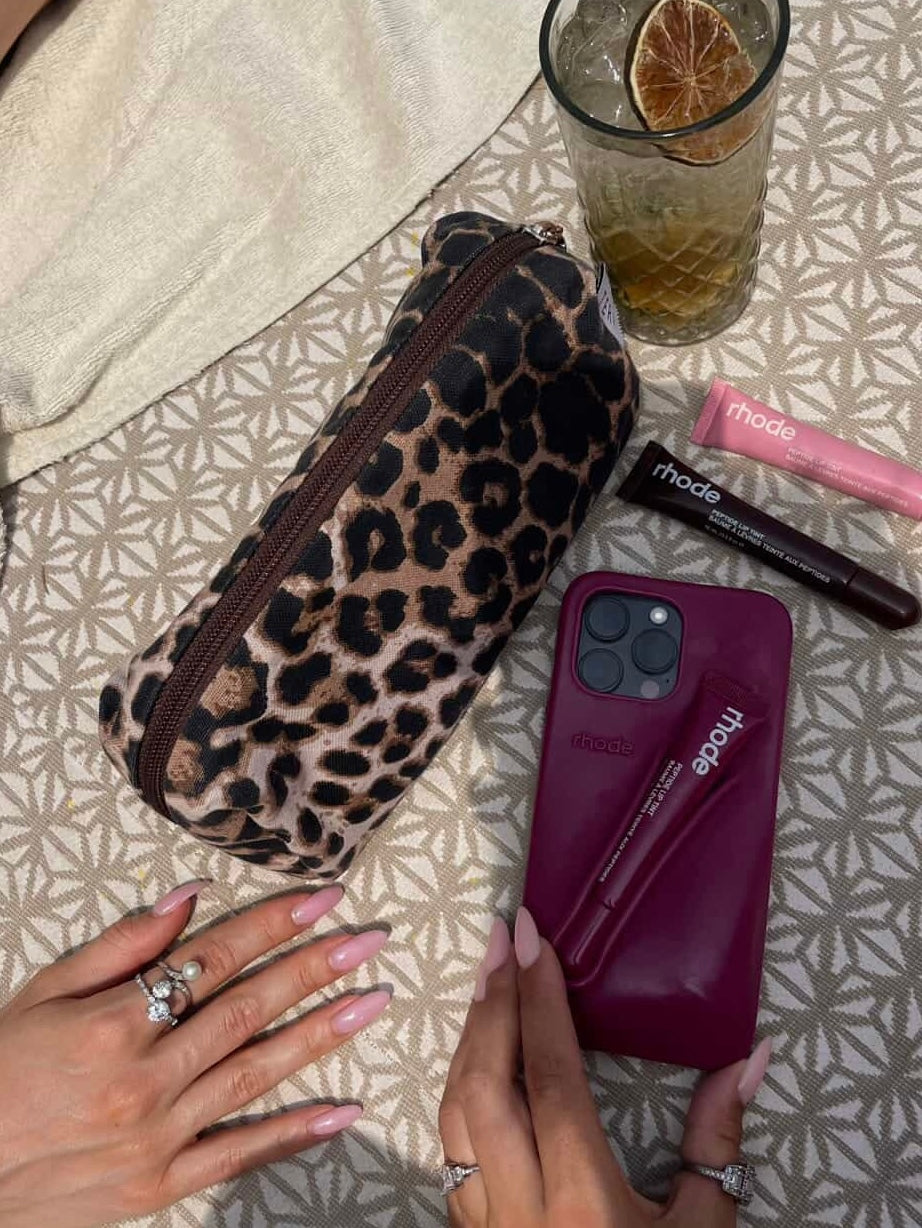 Leopard pouch