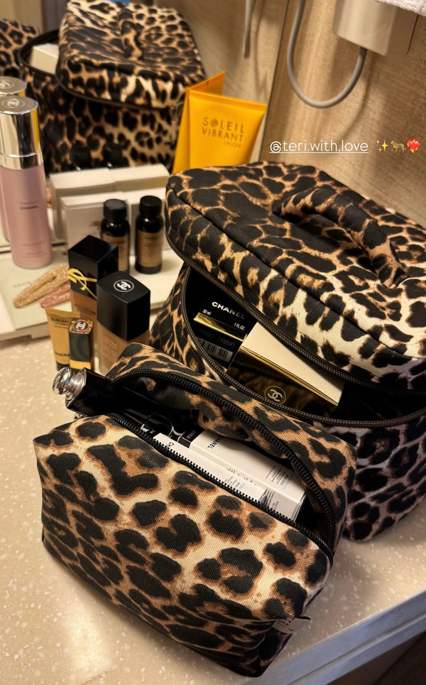 Big leopard beauty case
