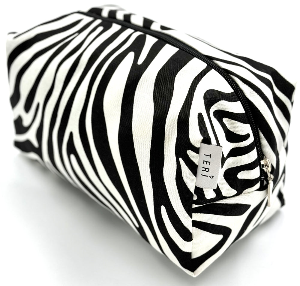 Zebra vanity bag