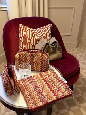 Red taipei clutch