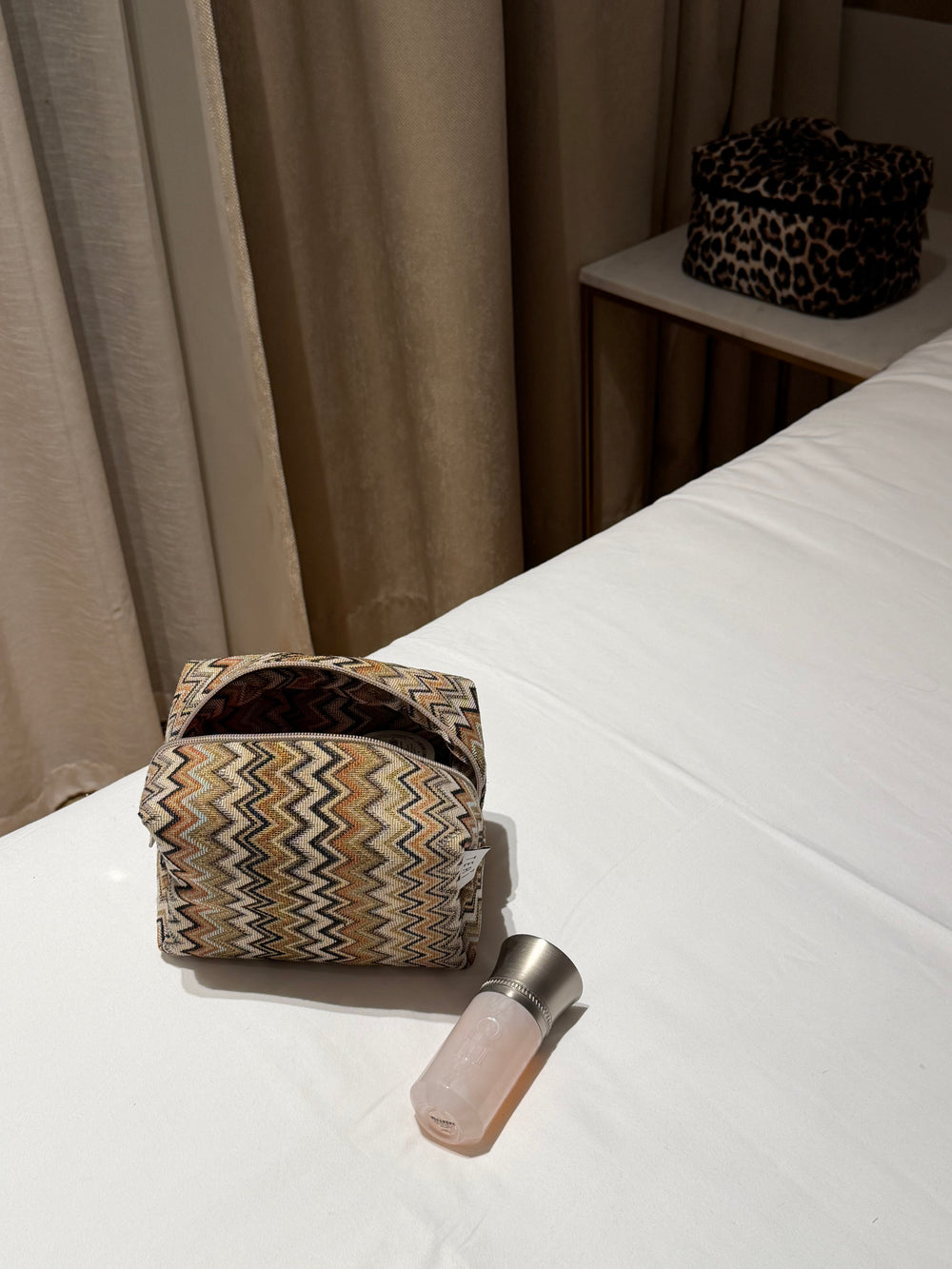 Brown taipei vanity bag