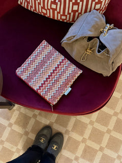 Red taipei clutch