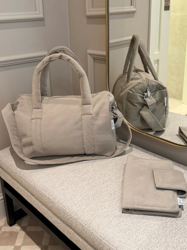 Light beige mom bag