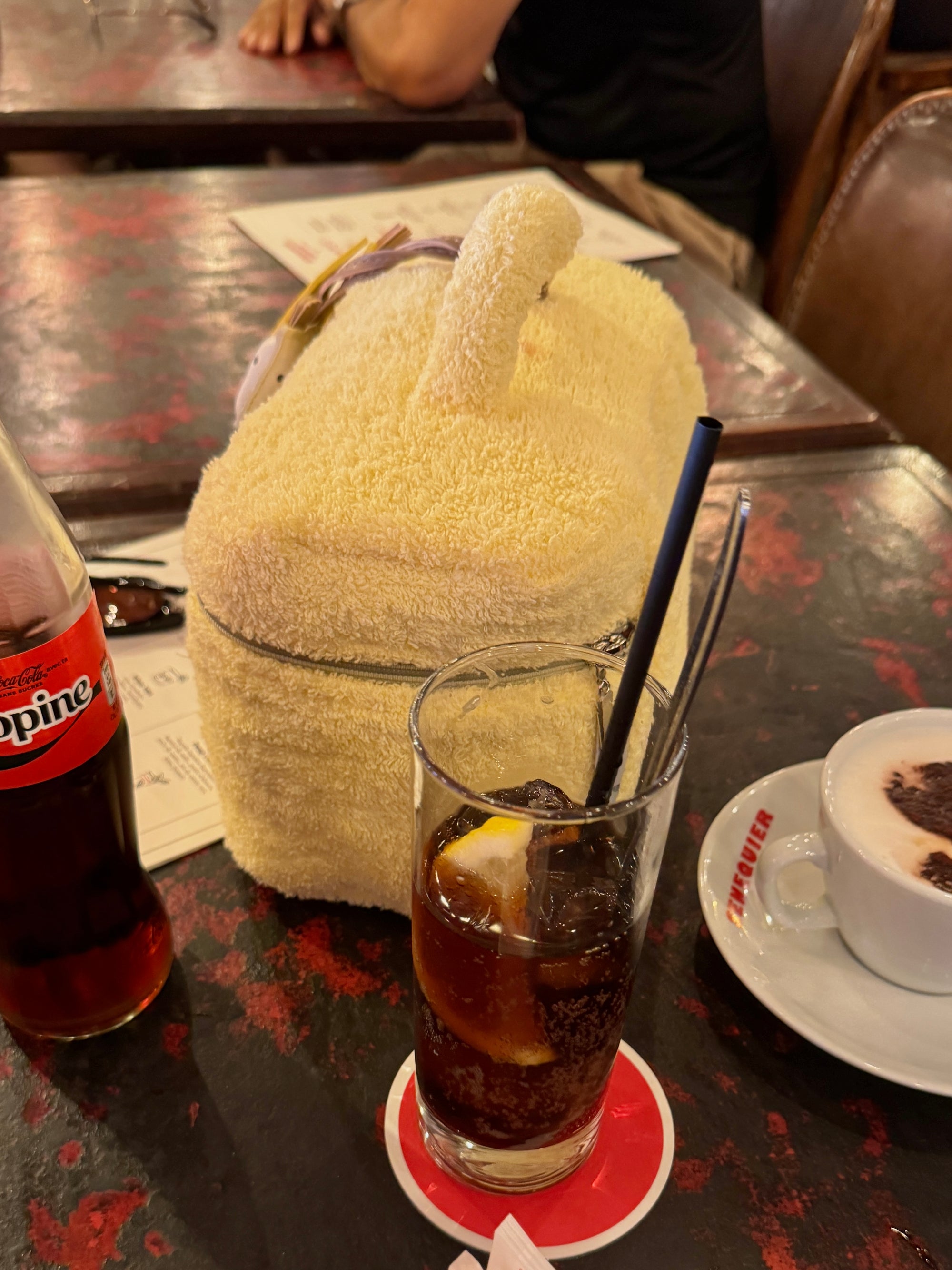 Mini žuti frotirni koferčić