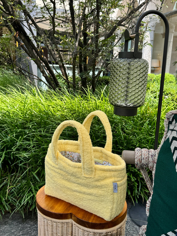 Yellow terry mini bag