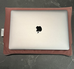 Soft pink velvet laptop sleeve 14”