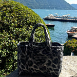 Sivi leopard MINI torba