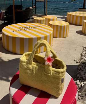 Yellow terry mini bag