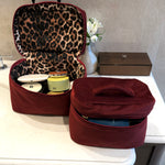 Bordo pliš koferčić