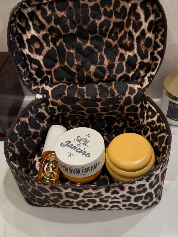 Big leopard beauty case