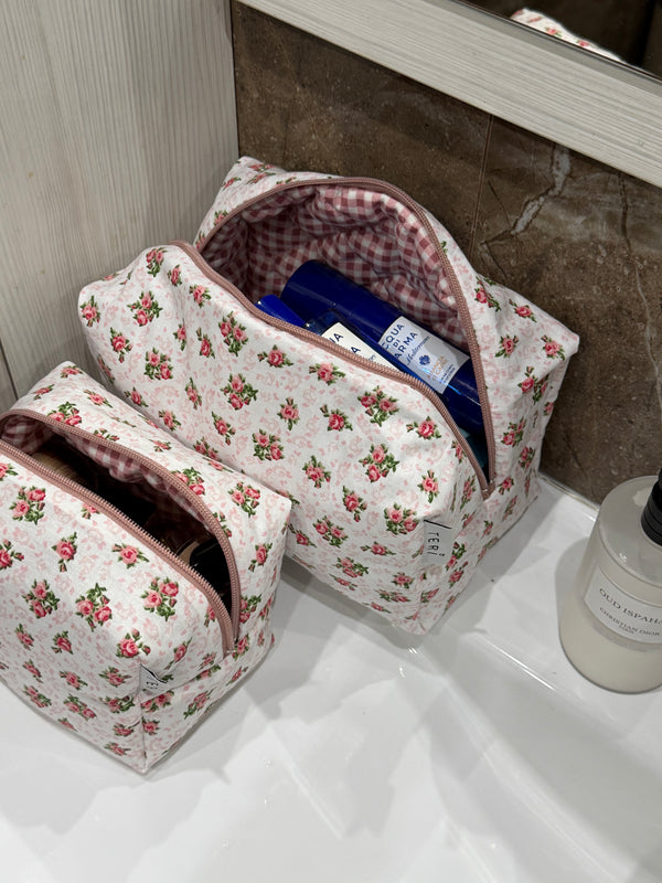 Floral vanity bag