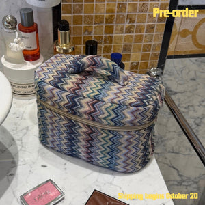Mini blue taipei beauty case