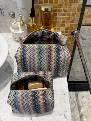 Blue taipei vanity bag