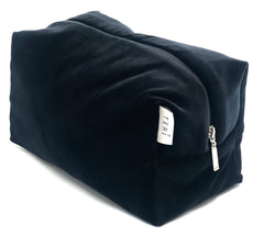 Black velvet vanity bag