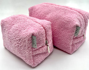 Pink terry vanity bag