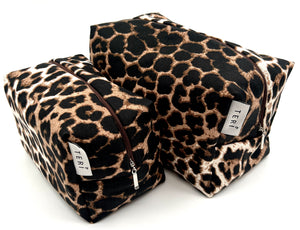 Leopard vanity bag