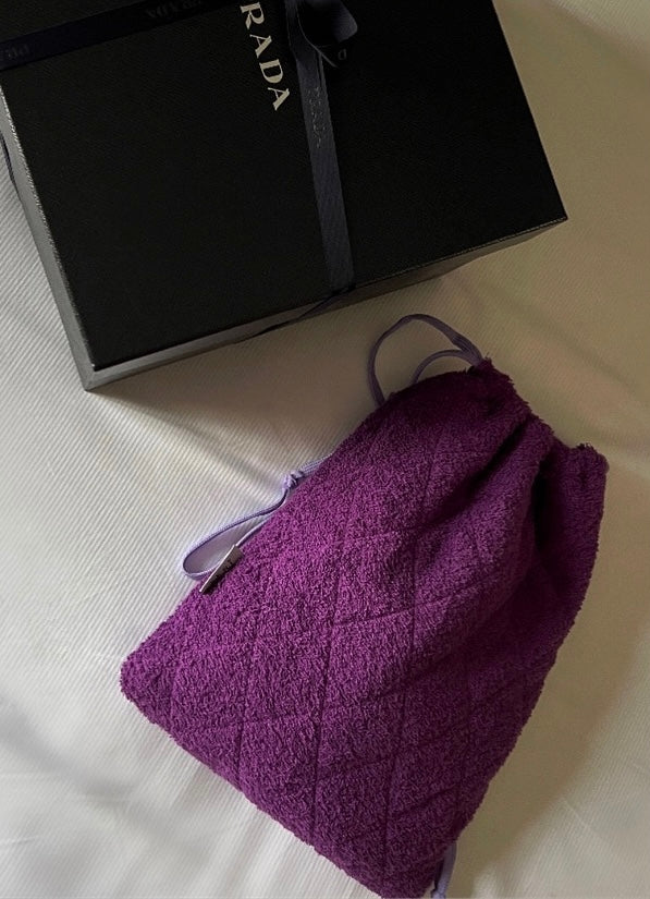 Terry purple bag for Dyson