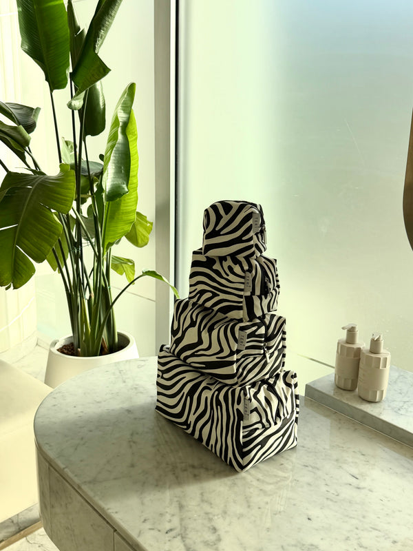 Micro zebra vanity bag
