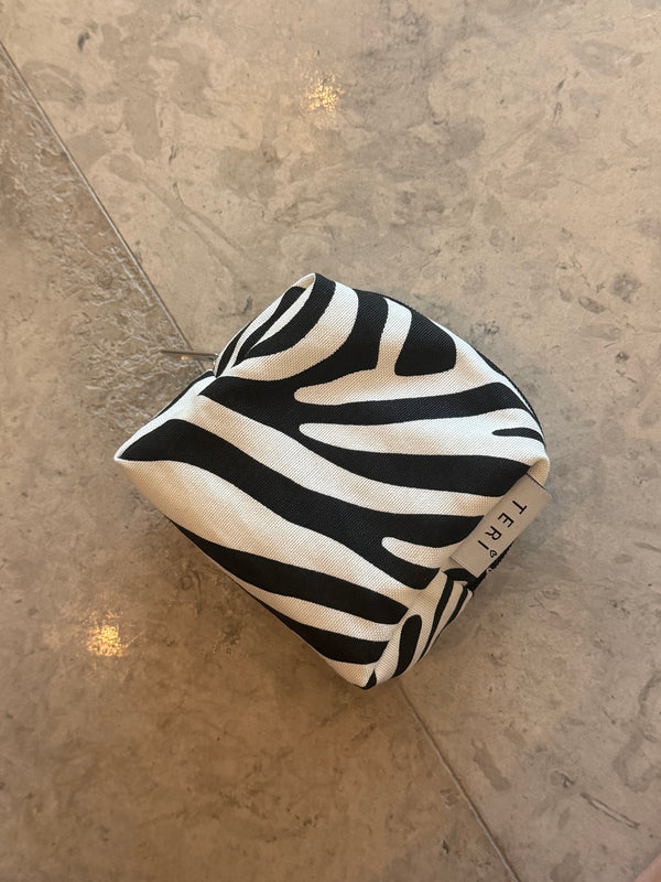 Micro zebra vanity bag