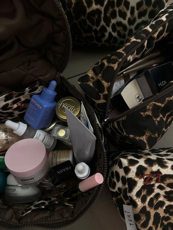 Big leopard beauty case