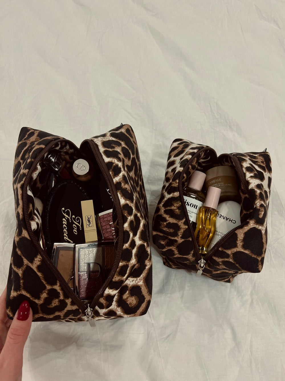 Leopard vanity bag