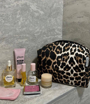 Leopard vanity bag